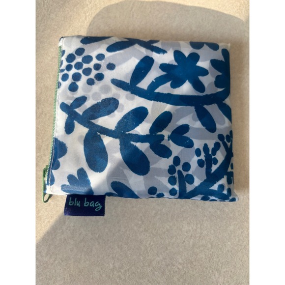 Blu Bag Reusable Floral Fauna Shopping Tote Foldable Eco Friendly Bag - Picture 5 of 5